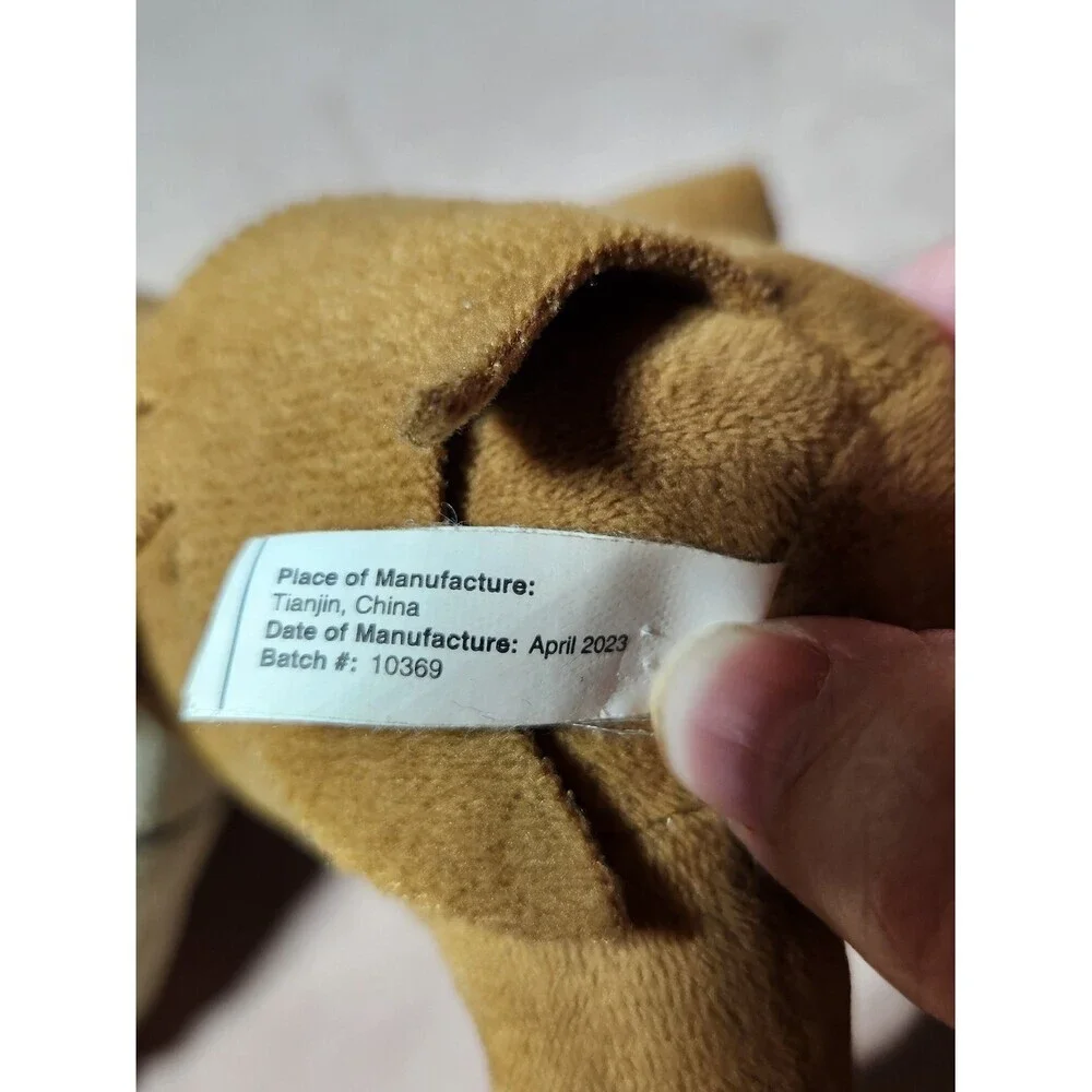 Looney Tunes Wile E Coyote Plush Brown Cream Coyote Stuffed Animal Toy Cartoon